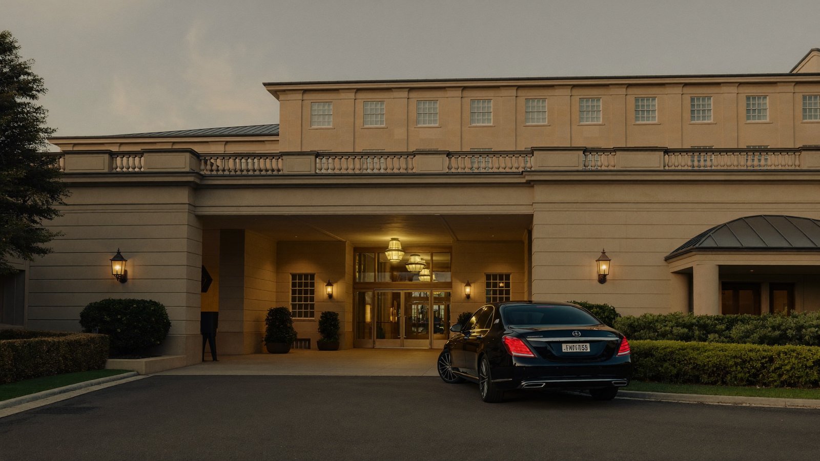 Entrée d'un palace