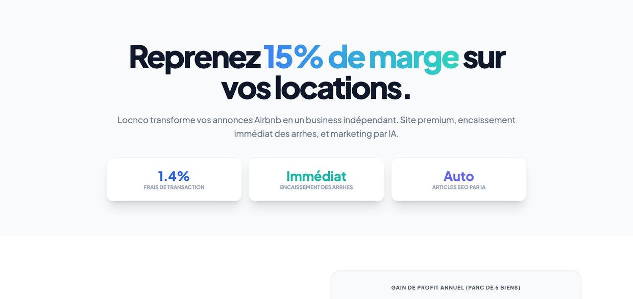 Reprenez 15% de marge sur vos locations